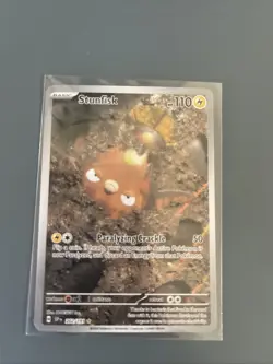 Pokemon TCG Surging Sparks Stunfisk Holo Illustration Card 202/191 IR - Image 1