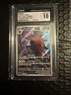 Pokemon Zoroark 143/086 White Flare CGC 10 ENGLISH Card LOW POP - Image 2