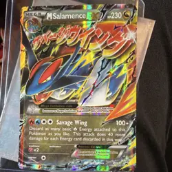 Pokemon TCG M Salamence EX XY171 Promo Holo Mega 230 HP Dragon Card - Image 1