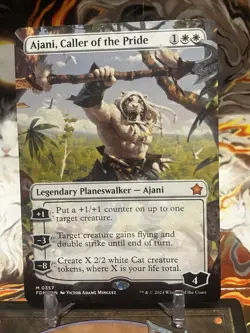 MTG | Ajani, Caller of the Pride (Borderless) [Foundations] - Image 1