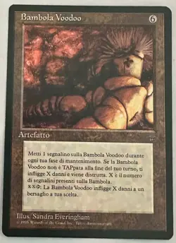 Magic the Gathering MTG Legends VOODOO DOLL Italian 1994 Vintage! - Image 1
