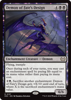 Demon of Fate's Design [Duskmourn: House of Horror Commander] Magic MTG - Image 1