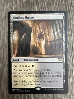 Godless Shrine Ravnica Allegiance RNA Shock Land MTG Magic the Gathering - Image 1