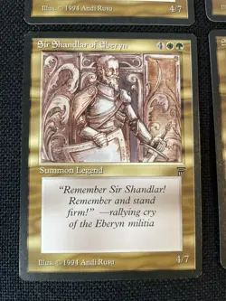 4X MTG Sir Shandlar of Eberyn NM+ Unplayed English Legends Magic the Gathering - Image 2
