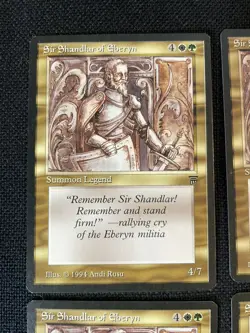 4X MTG Sir Shandlar of Eberyn NM+ Unplayed English Legends Magic the Gathering - Image 5