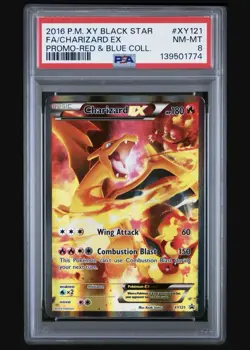 2016 Pokemon XY Black Star Promo Charizard Ex Xy121 Psa 8 Near Mint To Mint - Image 1