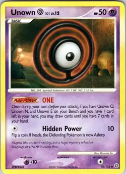 Unown [O] 70/132 Secret Wonders Pokemon TCG LP Normal - Image 1