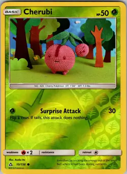 Cherubi 10/156 SM - Ultra Prism Pokemon TCG LP-NM - Image 1