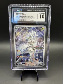 Pokemon TCG N's Reshiram 167/159 Journey Together Stamped CGC Gem Mint 10 - Image 1