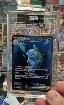 2023 Pokemon Blastoise Ex # 200/165 Holo SIR Full Art Scarlet & Violet 151 TAG 9 - Image 1
