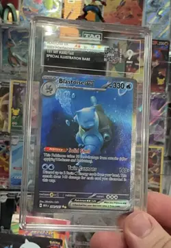 2023 Pokemon Blastoise Ex # 200/165 Holo SIR Full Art Scarlet & Violet 151 TAG 9 - Image 2