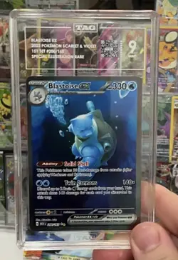 2023 Pokemon Blastoise Ex # 200/165 Holo SIR Full Art Scarlet & Violet 151 TAG 9 - Image 3