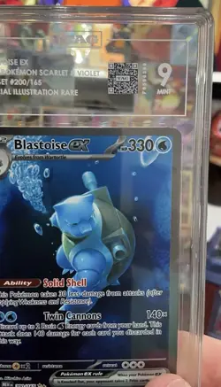 2023 Pokemon Blastoise Ex # 200/165 Holo SIR Full Art Scarlet & Violet 151 TAG 9 - Image 5