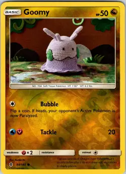Goomy 94/145 SM - Guardians Rising Pokemon TCG NM Reverse Holo - Image 1