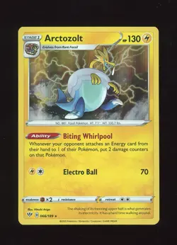 [NM] Holo Arctozolt Darkness Ablaze Holo Bleed 066/189 Pokemon TCG - Image 1