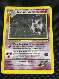 Pokemon TCG Sabrina's Gengar Gym Challenge Holo Card 14/132 Unlimited - Image 1
