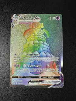 Pokemon Alcremie VMAX 73/72 Secret Rare Shining Fates Rainbow Holo - Image 1