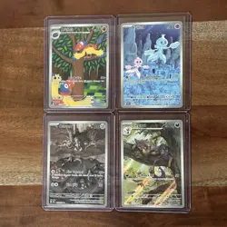 Pokemon English White Flare Illustration Rare Lot of 4 - NM+ Liepard Frillish - Image 1