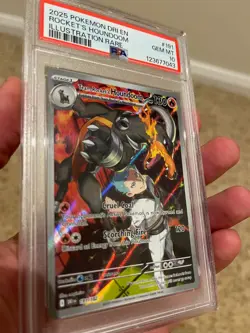 PSA 10 Team Rocket's Houndoom 191/182 Destined Rivals Holo Pokemon TCG 2025 - Image 4