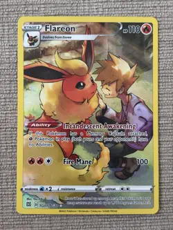 Flareon TG01/TG30 Swsh09: Brilliant Stars Trainer Gallery Holo Pokemon - Image 1