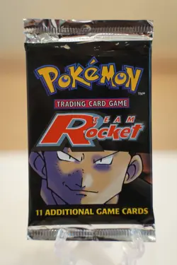 Pokemon Team Rocket Unlimited Booster Pack Factory Sealed WOTC 2000 Vintage TCG - Image 1