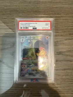 2023 Pokemon Armarouge Illustration Rare #203 PSA MINT 9 - Image 1