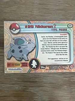 Nidoran 2000 Topps Pokemon #29 EX - Image 3