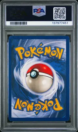 1999 POKEMON BASE SET UNLIMITED #12 NINETALES-HOLO PSA 7 - Image 2