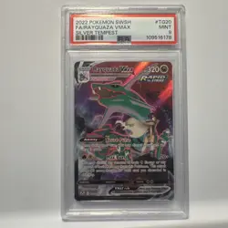 Pokemon TCG Rayquaza VMAX TG20/TG30 SWSH Silver Tempest PSA 9 Mint - Image 1