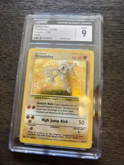 Pokemon TCG Hitmonlee 7/62 Fossil Holo Rare Unlimited - Image 1