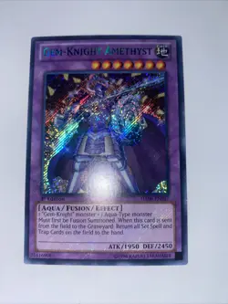 Yugioh ! Gem-Knight Amethyst HA06-EN047 1st Edition Secret Rare - Image 1