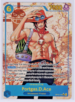 OP13-119 Portgas D Ace SEC Alt Art One Piece Carry On His Will Near Mint - Image 1