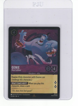 Disney Lorcana Genie - Wish Fulfilled 53/204 Cold Foil Azurite Sea - Image 1