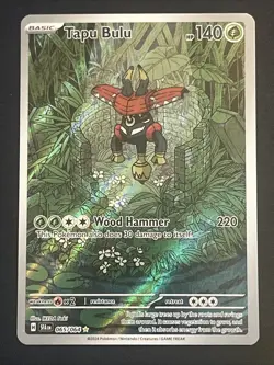 Pokemon TCG Tapu Bulu Holo Illustration Rare Card 065/064 - Image 1