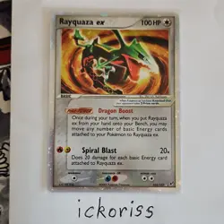 Pokemon Rayquaza EX Ultra Rare Holo Card EX Deoxys 102/107 100 HP - Image 1