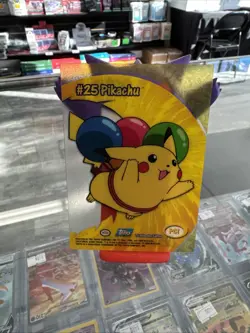 2000 Topps Pokemon TV Animation Edition Chrome Pikachu Balloons PCI Holo Card - Image 2