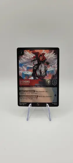 Disney Lorcana TCG: Li Shang - Newly Promoted- 22/P2 Foil - Promo Card NM - Image 1