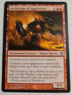 2014 Wizard Coast Magic The Gathering Born of Gods Archetype Aggression 88 Card - Image 1