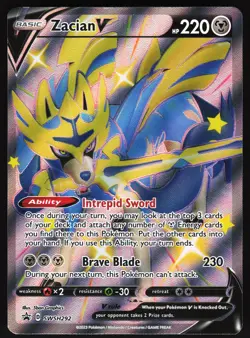 Zacian V (Shiny) - SWSH292 Pokemon SWSH: Sword & Shield Promo Cards Promo NM - Image 1