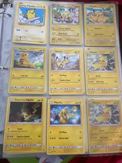 HUGE DEAL Pikachu Pokemon Rare 9 card lot Surfing Pikachu AMAZING VALUE - Image 1