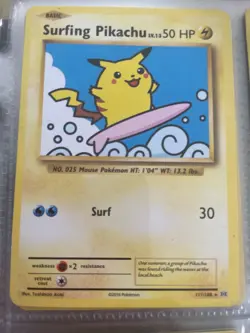 HUGE DEAL Pikachu Pokemon Rare 9 card lot Surfing Pikachu AMAZING VALUE - Image 2