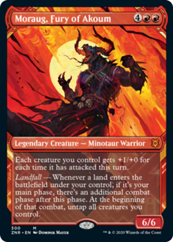Moraug, Fury of Akoum - X1 Showcase - Zendikar Rising - 4RCards - Image 1