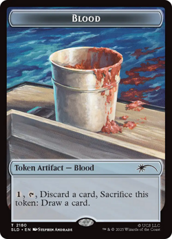 Blood Token X (1) - Jaws: Secret Lair - Rainbow Foil - 4RCards - Image 1