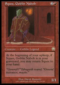 Squee, Goblin Nabob X (1) Mercadian Masques MTG VG/EX 4RCards - Image 1
