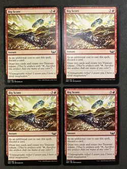 Big Score X4 (Playset) MINT Streets of New Capenna (SNC) MTG Magic the Gathering - Image 1
