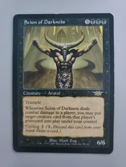 MTG Scion of Darkness Legions Regular Rare LP - Image 1