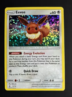 Eevee - 11/12 (#011/012) - Holofoil McDonald's Promos 2018 HP Pokemon - Image 1