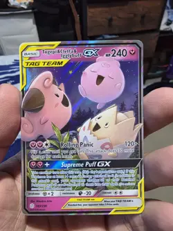 Pokemon TCG Togepi Cleffa Igglybuff GX Card 143/236 Cosmic Eclipse NM - Image 1