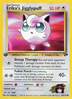Erika's Jigglypuff - 69/132 - Common - Unlimited LP TCG Pokemon - Image 1