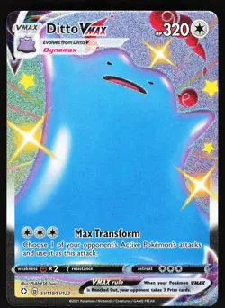 Ditto VMAX SV119/SV122 Pokemon Shining Fates: Shiny Vault Shiny Holo Rare NM - Image 1